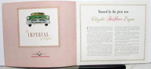 1951 Chrysler Imperial Sales Brochure Original
