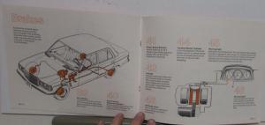 1977 Mercedes-Benz 280E Dealer Salesmans Car Introductory Guide Brochure
