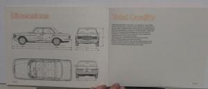 1977 Mercedes-Benz 280E Dealer Salesmans Car Introductory Guide Brochure