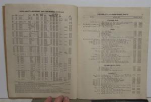 1916-1928 Chevrolet Dealer Parts Book 4 Cylinder Models Effective 1/2/47 Orig