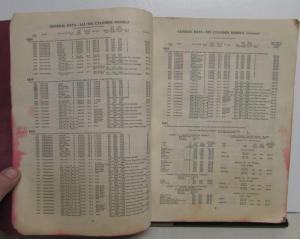 1929-1941 Chevrolet Dealer Master Parts Price List Book Six Cylinder Models Orig