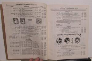 1916-1928 Chevrolet Dealer Four Cylinder Models Parts Book Effective July 1940