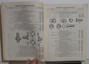 1916-1928 Chevrolet Dealer Four Cylinder Models Parts Book Effective July 1940
