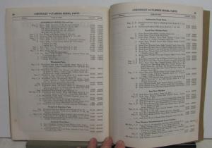 1916-1928 Chevrolet Dealer Four Cylinder Models Parts Book Effective July 1940