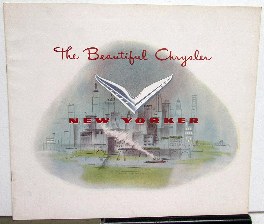 1951 Chrysler New Yorker Newport Sales Brochure Original