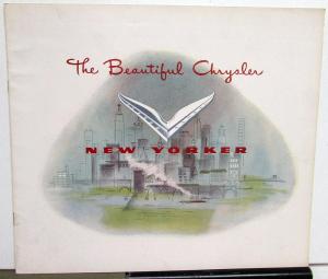 1951 Chrysler New Yorker Newport Sales Brochure Original