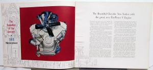 1951 Chrysler New Yorker Newport Sales Brochure Original
