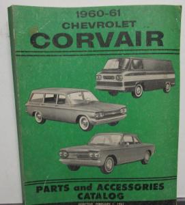 1960-1961 Chevrolet Corvair Dealer Parts Accessories Catalog Book Car Van Pickup