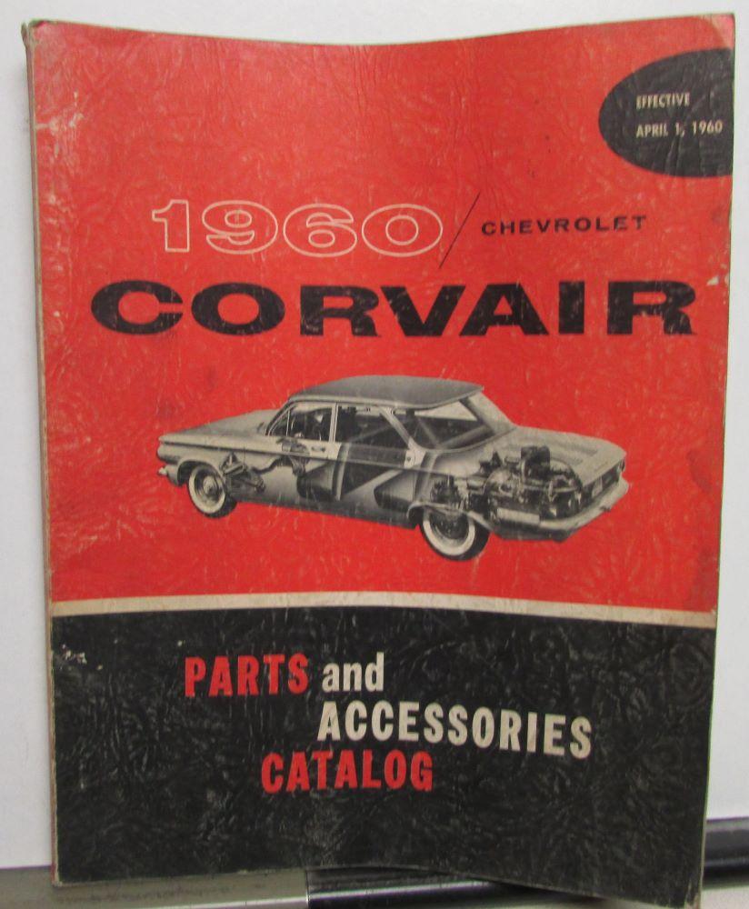 1960 Chevrolet Corvair Dealer Parts & Accessories Catalog Book Series