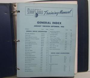 1966-1967 Oldsmobile Service Guild Training Set Technical Service Bulletins