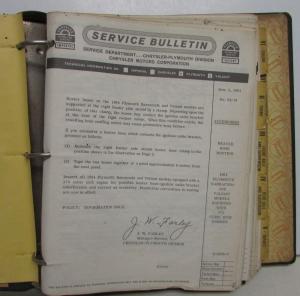 1963 Chrysler Plymouth Technical Service Bulletins 426 Super Stock Max Wedge