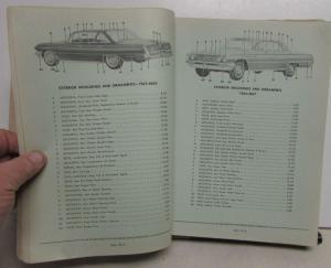 1940-1963 Buick Master Body Parts Book Riviera Roadmaster Le Sabre Invicta Orig