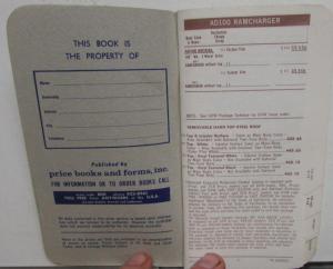 1976 Dodge Salesmen Pocket Price Data Book Multi-Purpose Ramcharger Van