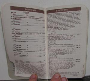 1976 Dodge Salesmen Pocket Price Data Book Multi-Purpose Ramcharger Van