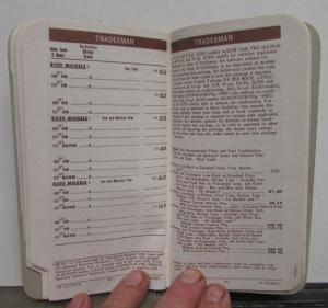 1976 Dodge Salesmen Pocket Price Data Book Multi-Purpose Ramcharger Van