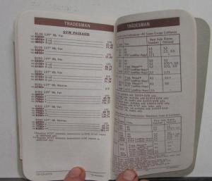 1976 Dodge Salesmen Pocket Price Data Book Multi-Purpose Ramcharger Van