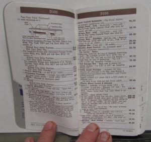 1977 Dodge Truck Salesmen Pocket Price Data Book D100 150 200 W100 150 200