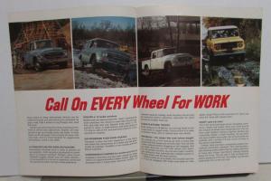 1965-66 International IH All Wheel Drive Pickup Travelall Scout Sales Brochure