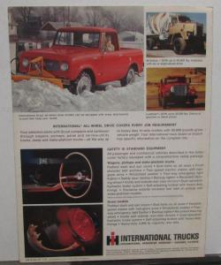 1965-66 International IH All Wheel Drive Pickup Travelall Scout Sales Brochure