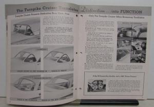 1957 Mercury Dealer Sales Bulletin Vol 26 No 8 Turnpike Cruiser Comparison Orig