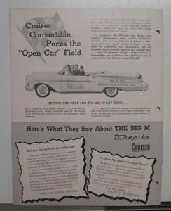 1957 Mercury Dealer Sales Bulletin Vol 26 No 8 Turnpike Cruiser Comparison Orig