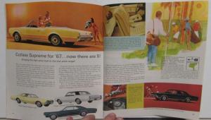 1967 Oldsmobile Full Line Brochure Show Handout 442 Toronado 98 88 Cutlass F85