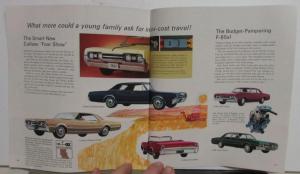 1967 Oldsmobile Full Line Brochure Show Handout 442 Toronado 98 88 Cutlass F85