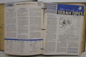 1957 Dodge Dealer Technical Service Bulletins Set W/Binder & Tech-Nek Topics