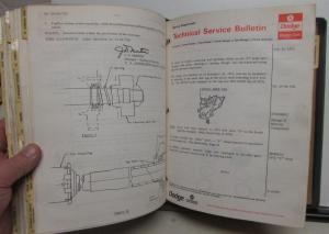 1973 Dodge Dealer Technical Service Bulletin Set Troubleshooting Repair Updates