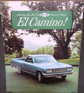 1964 Chevrolet El Camino Sales Brochure Folder Original Revision 1