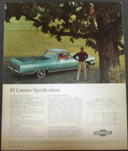 1964 Chevrolet El Camino Sales Brochure Folder Original Revision 1