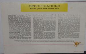 1955 Pontiac Dealer Sales Brochure Folder With 180 HP Strato Streak V8 Engine