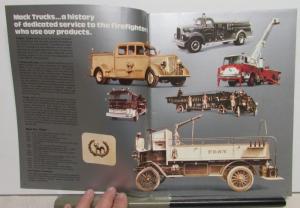 1981 Mack Firetrucks Full Line Dealer Sales Brochure Original
