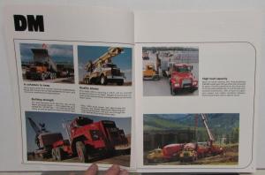 1980 Mack Truck Dealer Sales Brochure Construction Models Mixer Dump Flat Bed