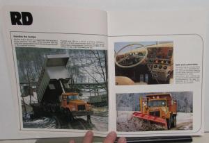 1980 Mack Truck Dealer Sales Brochure Construction Models Mixer Dump Flat Bed