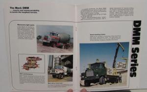 1980 Mack Truck Dealer Sales Brochure Construction Models Mixer Dump Flat Bed