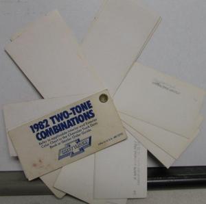 1982 Chevrolet Dealer Trucks Salesmen Pocket Paint Chip Colors Samples