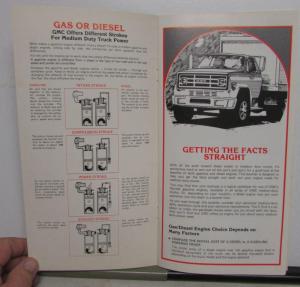 1980-1981 GMC Truck Dealer Brochure Making The Engine Decision Gas Diesel