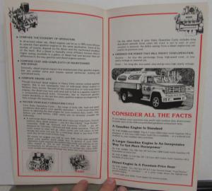 1980-1981 GMC Truck Dealer Brochure Making The Engine Decision Gas Diesel