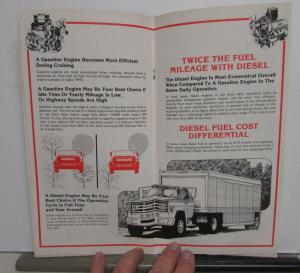 1980-1981 GMC Truck Dealer Brochure Making The Engine Decision Gas Diesel