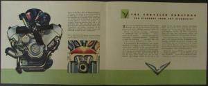NOS 1951 Chrsyler Saratoga 180 Horsepower Original Color Sales Brochure