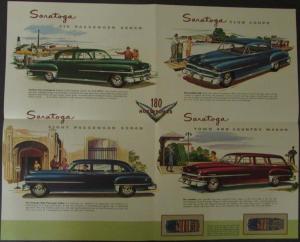 NOS 1951 Chrsyler Saratoga 180 Horsepower Original Color Sales Brochure