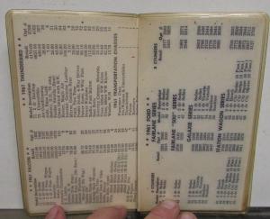 1961 Ford Dealer Salesmen Pocket Model Prices & Accessories Guide Car Truck