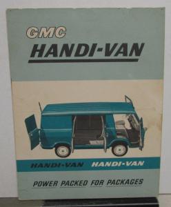 1960s GMC Handi-Van Dealer Showroom Heavy Cardstock Poster Van Display