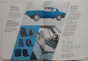 1969 Avanti II Dealer Sales Brochure Features Option Specifications