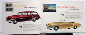 1952 Chrysler Windsor and Windsor Deluxe Sales Brochure Original