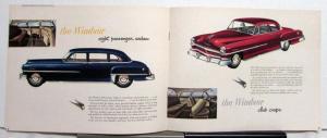 1952 Chrysler Windsor and Windsor Deluxe Sales Brochure Original