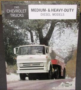 1965 Chevrolet Diesel Med & Heavy Duty Trucks Sales Brochure Original