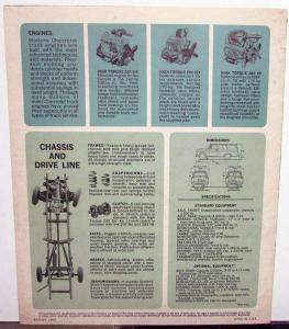 1965 Chevrolet Suburban Carryall Truck Models Sales Brochure Folder Original