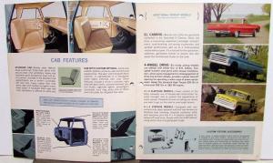 1965 Chevrolet Pickup Truck Fleetside Stepside Camper Sales Brochure Original